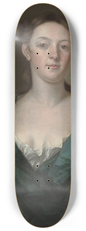 John Smibert - Portrait of a Woman (Judith Colman Bulfinch) 8.25 inch art skate deck John Smibert - Portrait of a Woman (Judith Colman Bulfinch) 8.25 inch art skate deck