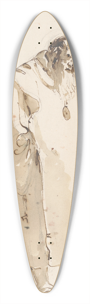 Giovanni Battista Tiepolo - Standing Man, Facing Half Right 39.3 inch art pintail longboard deck