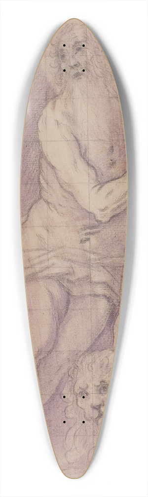 Giovanni de' Vecchi - Den hellige Hieronymus i rkenen 39.3 inch art pintail longboard deck