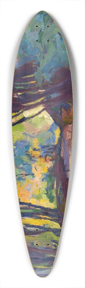 Giovanni Giacometti - Forest Track 39.3 inch art pintail longboard deck