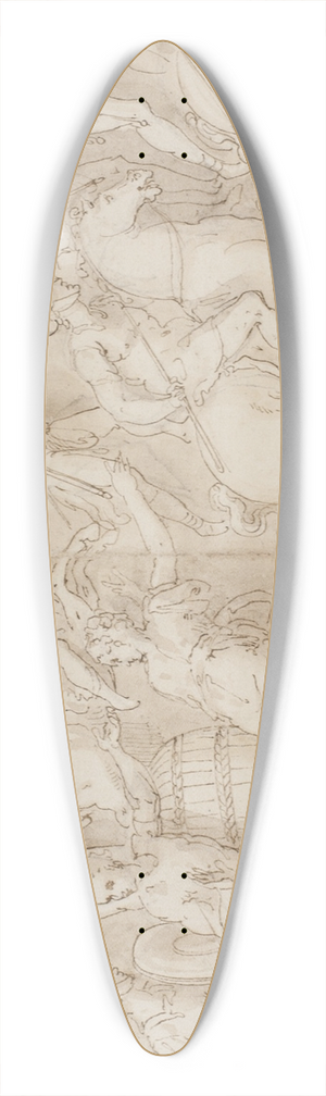 Giovanni Guerra - Tre brestole; romerne angriber en hvdings boplads; romerne marcherer tilbage til lejren 39.3 inch art pintail longboard deck