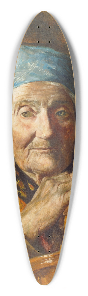 Girolamo Nerli - An old woman (study) 39.3 inch art pintail longboard deck