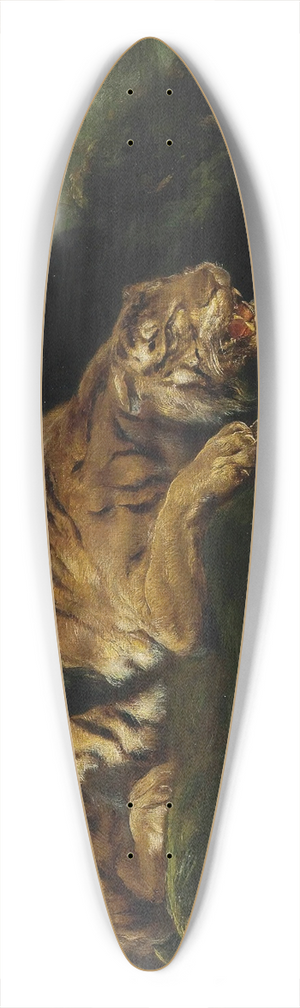 Giulio Aristide Sartorio - A Tiger Struggling With A Snake 39.3 inch art pintail longboard deck