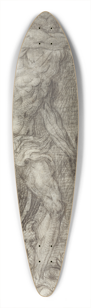 Giulio Campi - Neptune 39.3 inch art pintail longboard deck