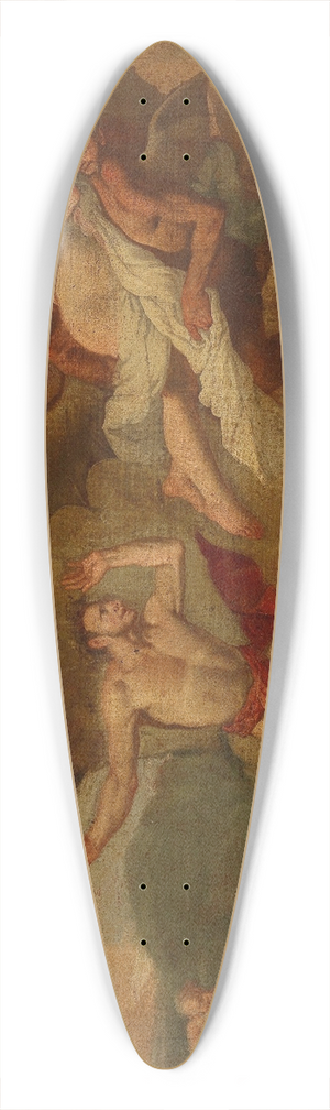 Giulio Carpioni - Orpheus and Eurydice 39.3 inch art pintail longboard deck