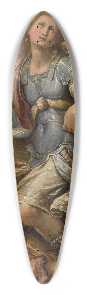Giulio Cesare Procaccini - Saint Michael Archangel 39.3 inch art pintail longboard deck
