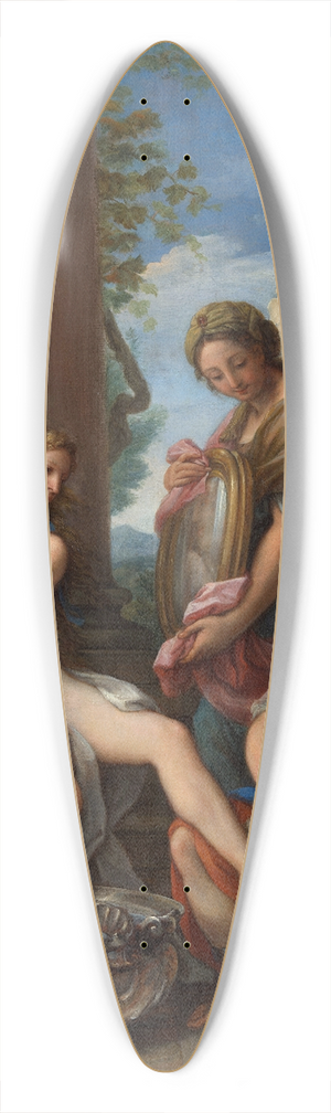 Giuseppe Bartolomeo Chiari - Bathsheba at Her Bath 39.3 inch art pintail longboard deck