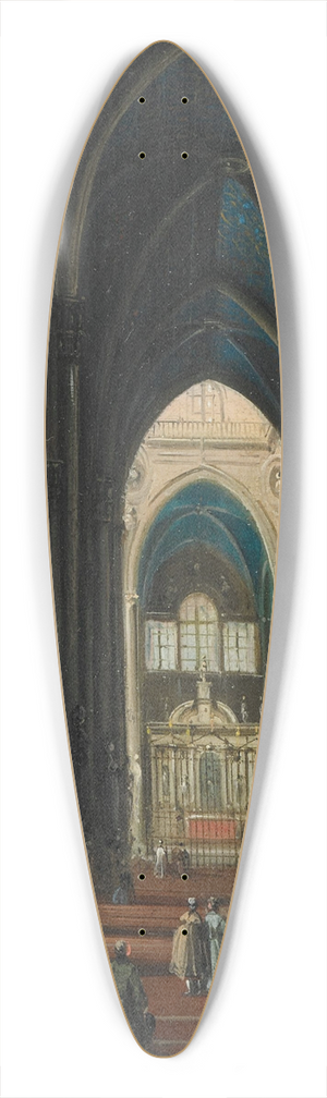 Giuseppe Bernardino Bison - Duomo di Milano 39.3 inch art pintail longboard deck