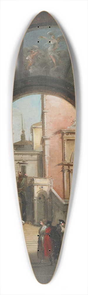 Giuseppe Bernardino Bison - Portikus 39.3 inch art pintail longboard deck