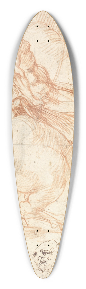 Giuseppe Cesari - Equestrian Study 39.3 inch art pintail longboard deck