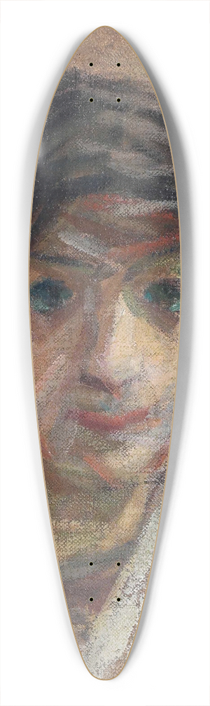 Giuseppe Cominetti - Testa di donna 39.3 inch art pintail longboard deck