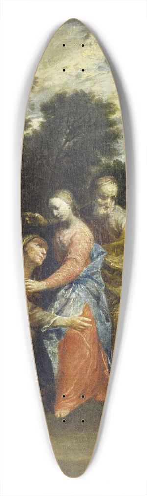Giuseppe Maria Crespi - The Visitation 39.3 inch art pintail longboard deck