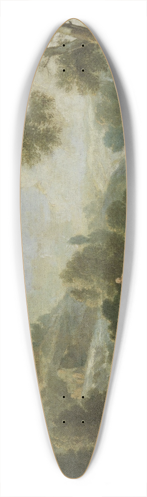 Giuseppe Zais - Landscape with Figures 39.3 inch art pintail longboard deck