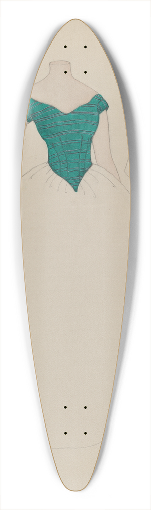 Gladys Cook - Bodice 39.3 inch art pintail longboard deck