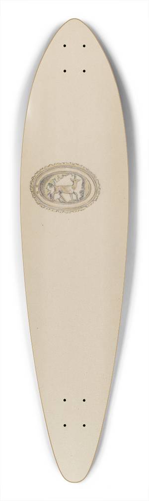 Gladys Cook - Brooch 39.3 inch art pintail longboard deck