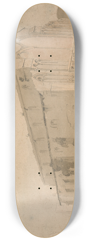 John Thirtle - Binham Priory 8.25 inch art skate deck