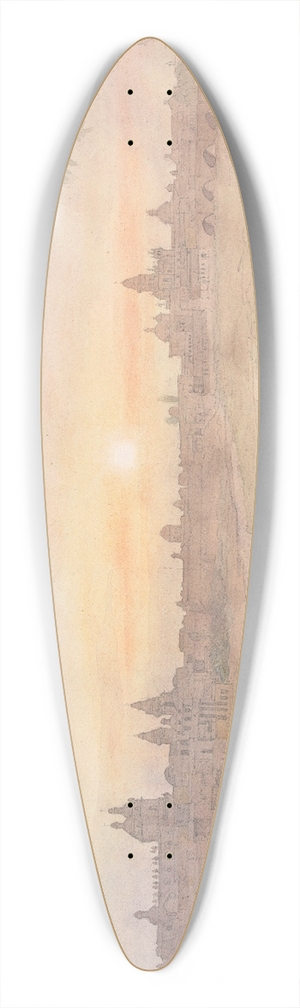 Godfrey Thomas Vigne - Lima 39.3 inch art pintail longboard deck