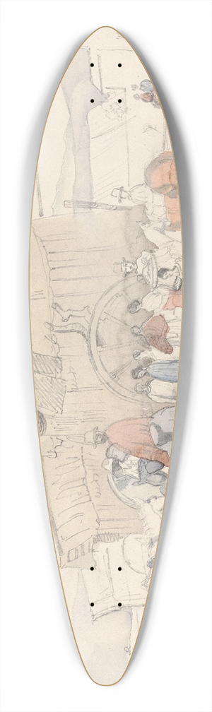 Godfrey Thomas Vigne - Tucumn, Argentina 39.3 inch art pintail longboard deck