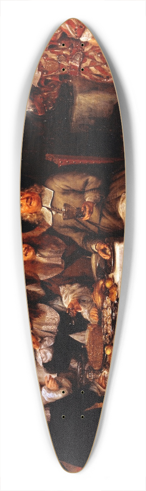 Gonzales Coques - Repas dartistes 39.3 inch art pintail longboard deck