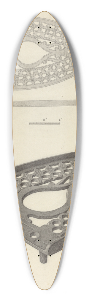 Gordon Sanborn - Flat Iron Holder 39.3 inch art pintail longboard deck