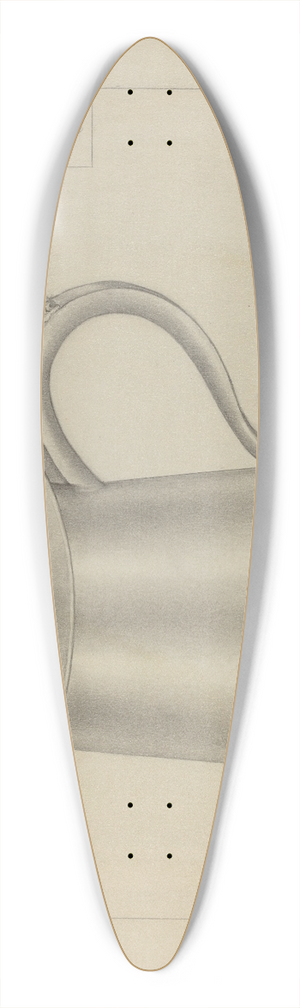 Gordon Sanborn - Silver Tankard 39.3 inch art pintail longboard deck