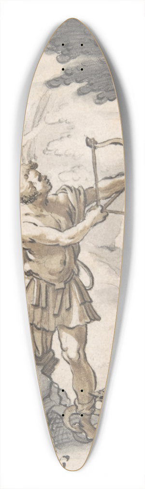 Gotthard Ringgli - Philoctetes Being Bitten by the Snake 39.3 inch art pintail longboard deck