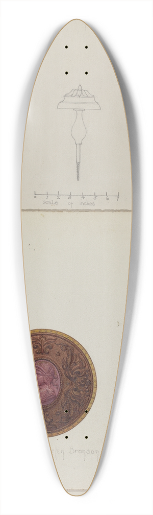 Grace Halpin - Curtain Tie-back 39.3 inch art pintail longboard deck