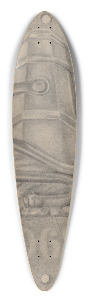 Grace Halpin - Firemark 39.3 inch art pintail longboard deck