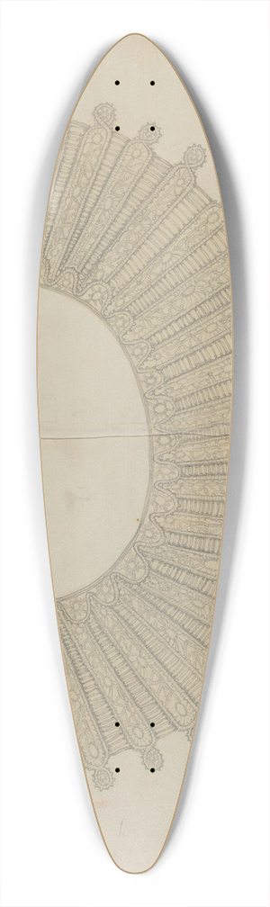Grace Halpin - Lace Collar 39.3 inch art pintail longboard deck