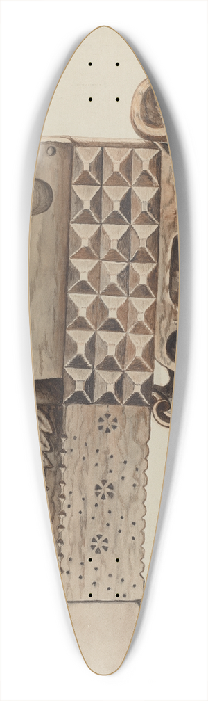 Grace Thomas - Harp 39.3 inch art pintail longboard deck