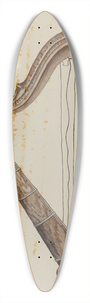Grace Thomas - Stringed Harp 39.3 inch art pintail longboard deck