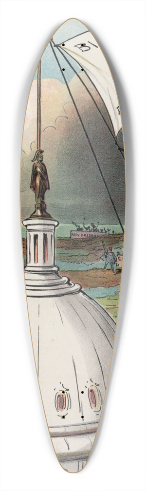Grant Hamilton - Setting the signals 39.3 inch art pintail longboard deck
