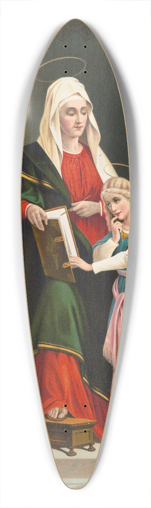 Gray Litho. Co - St. Ann 39.3 inch art pintail longboard deck