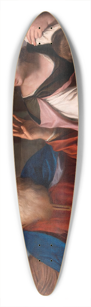 Guercino - Abraham Casting out Hagar and Ishmael 39.3 inch art pintail longboard deck