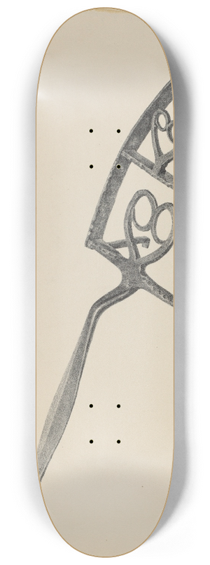 American 20th Century - Trivet 8.25 inch art skate deck American 20th Century - Trivet 8.25 inch art skate deck