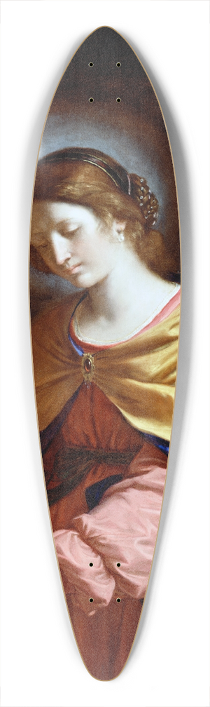 Guercino - St. Cecilia 39.3 inch art pintail longboard deck