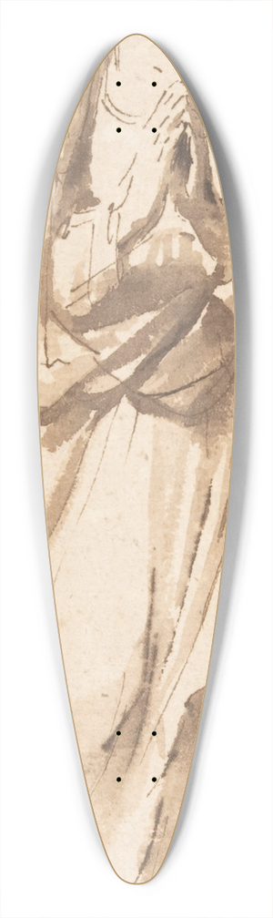 Guercino - The Virgin Immaculate 39.3 inch art pintail longboard deck