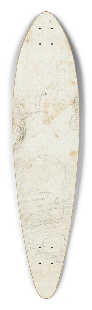 Guercino - Two Putti 39.3 inch art pintail longboard deck