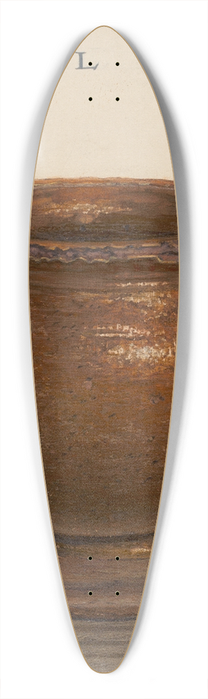 Guido Metelli - Small Vase 39.3 inch art pintail longboard deck