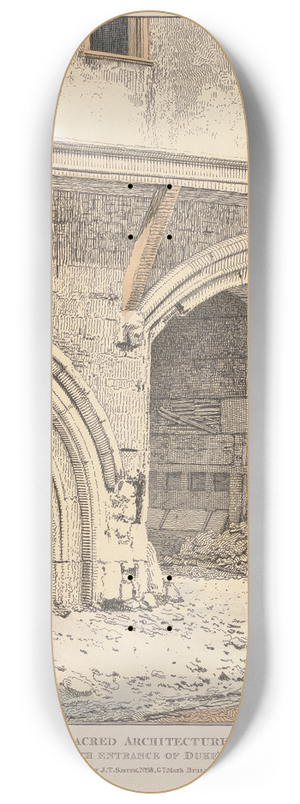 John Thomas Smith - The South Entrance of Dukes Place 8.25 inch art skate deck John Thomas Smith - The South Entrance of Dukes Place 8.25 inch art skate deck