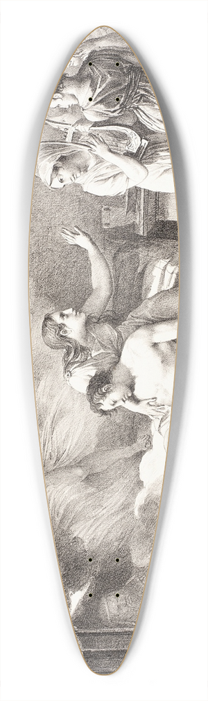 Guillaume-Guillon Lethire - Electre 39.3 inch art pintail longboard deck
