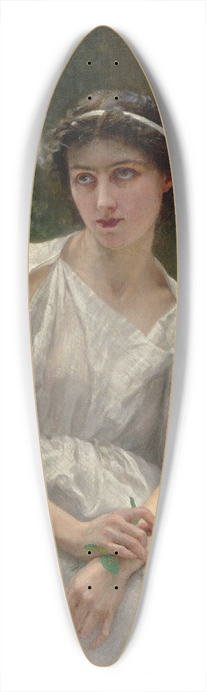 Guillaume Seignac - The Red Rose 39.3 inch art pintail longboard deck