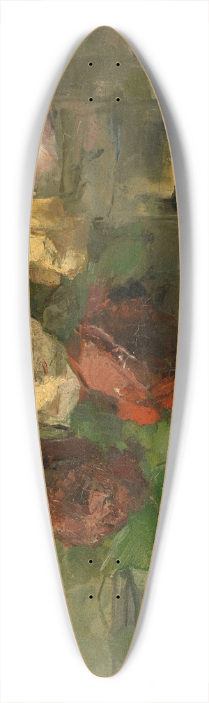 Guillaume Vogels - Withered Roses 39.3 inch art pintail longboard deck