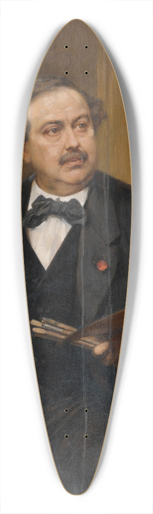 Gustaf Wappers - Self Portrait 39.3 inch art pintail longboard deck