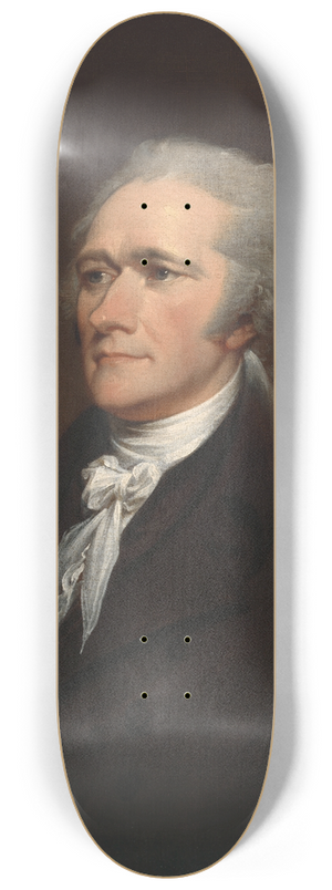 John Trumbull - Alexander Hamilton 8.25 inch art skate deck
