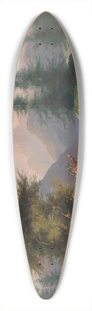 Gustav Barbarini - Schne Aussicht 39.3 inch art pintail longboard deck