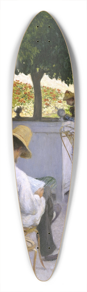 Gustave Caillebotte - The Orange Trees 39.3 inch art pintail longboard deck