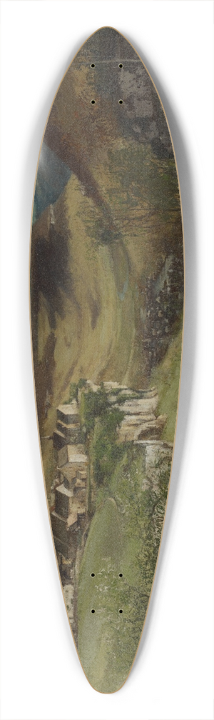 Gustave Courbet - Chteau dOrnans 39.3 inch art pintail longboard deck