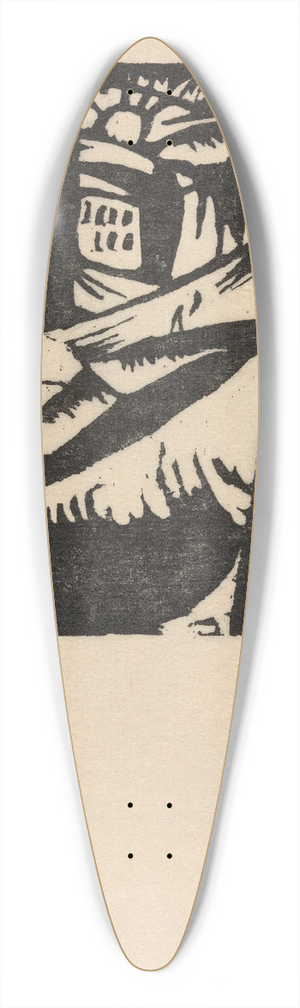 Gustave De Smet - A View of Amsterdam 39.3 inch art pintail longboard deck