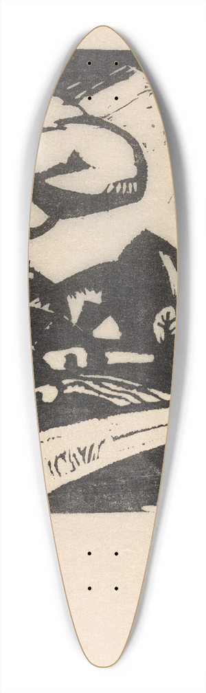 Gustave De Smet - Landscape 39.3 inch art pintail longboard deck